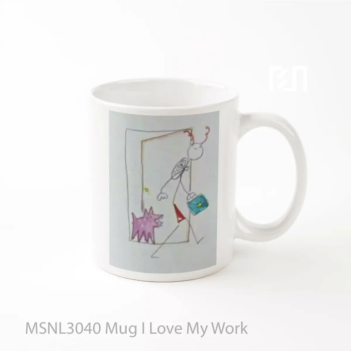 Mug I Love My Work Gelas Keramik Tema Film MSNL3040