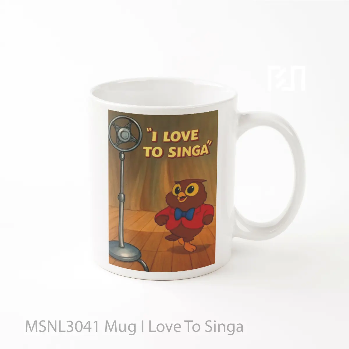 Mug I Love To Singa Gelas Keramik Tema Film MSNL3041