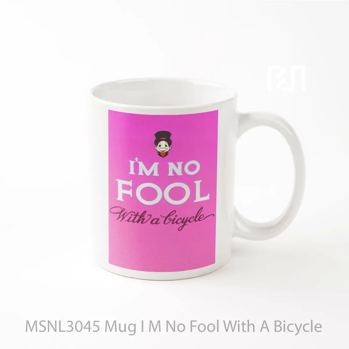 Mug I M No Fool With A Bicycle Gelas Keramik Tema Film MSNL3045