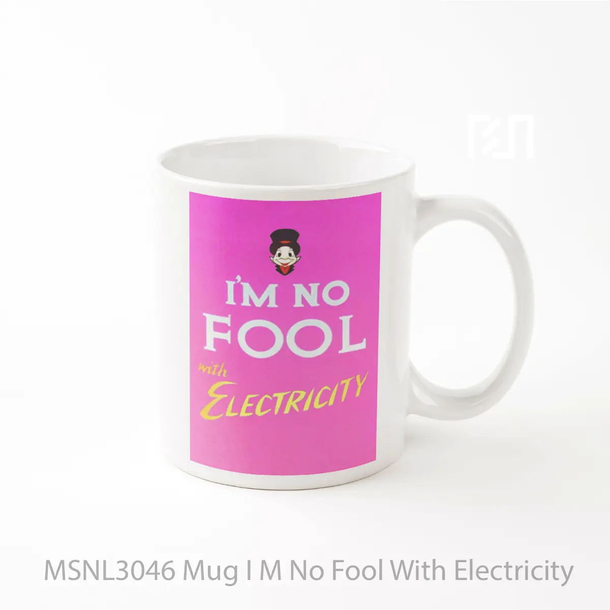 Mug I M No Fool With Electricity Gelas Keramik Tema Film MSNL3046