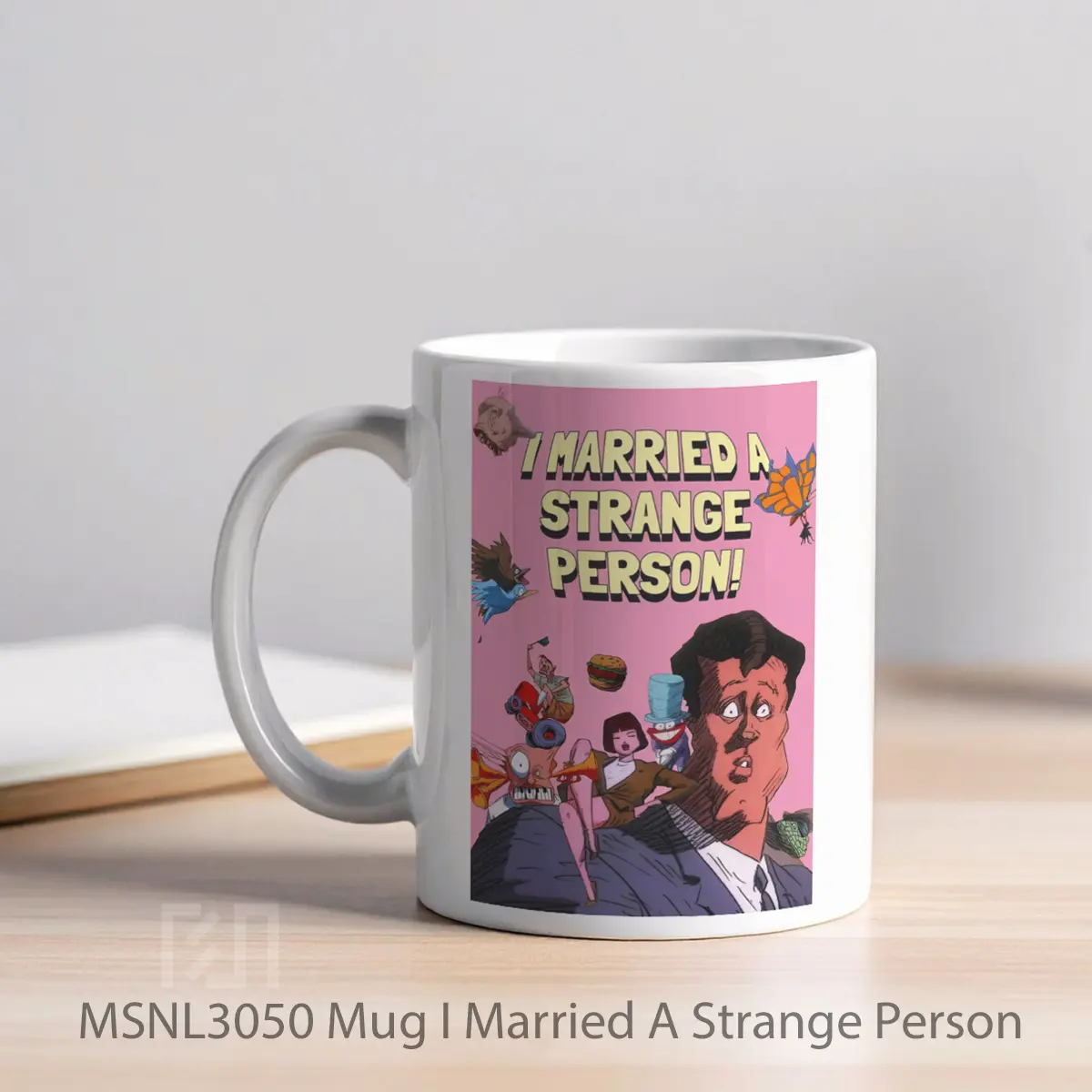 Mug I Married A Strange Person Gelas Keramik Tema Film MSNL3050 - Tampak Kiri