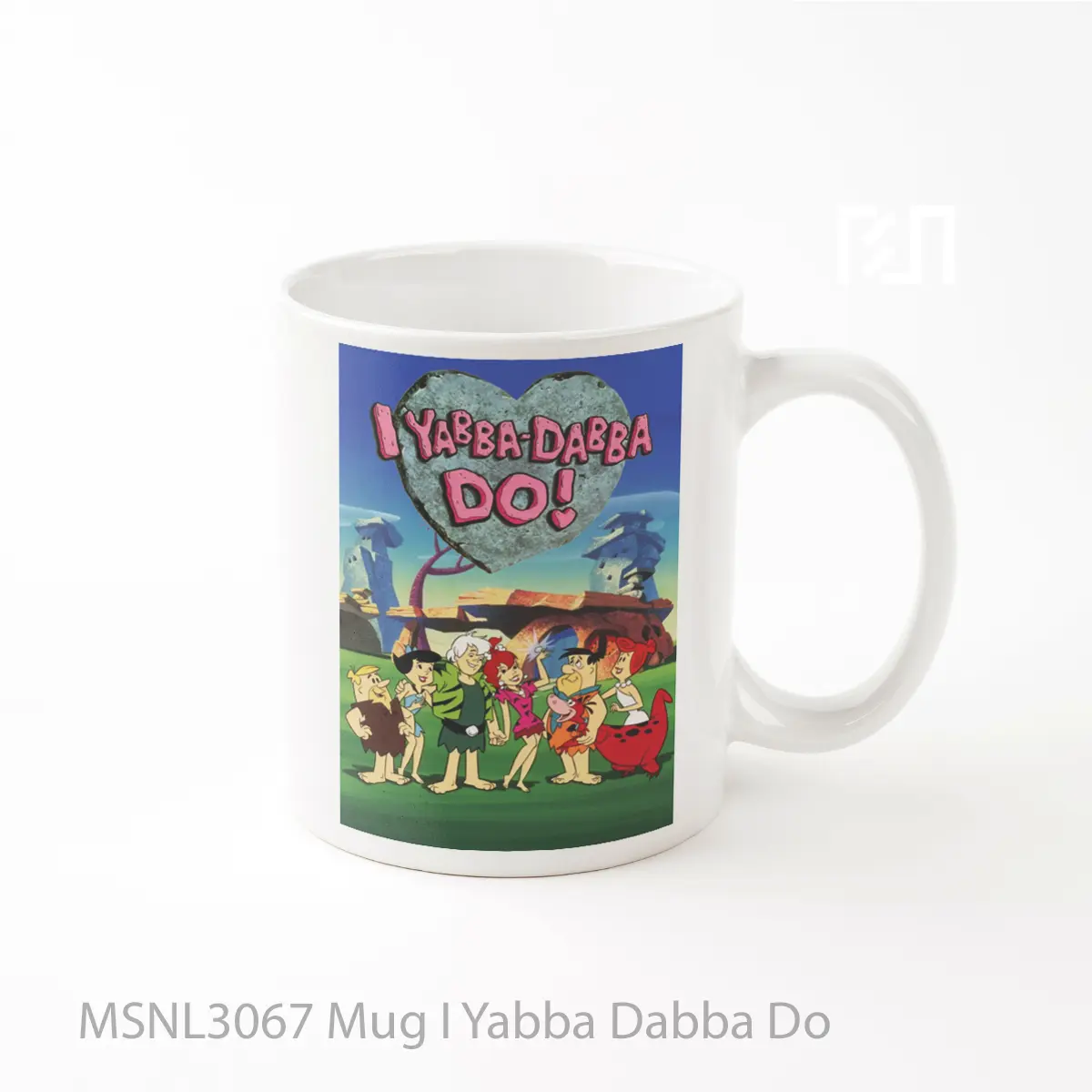 Mug I Yabba Dabba Do Gelas Keramik Tema Film MSNL3067