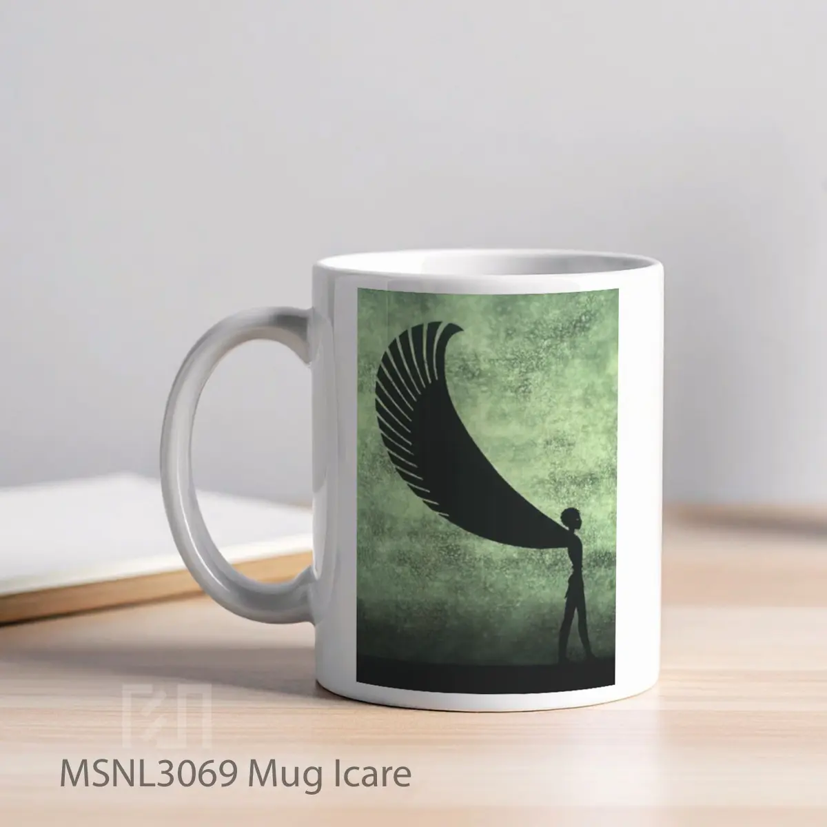 Mug Icare Gelas Keramik Tema Film MSNL3069 - Tampak Kiri