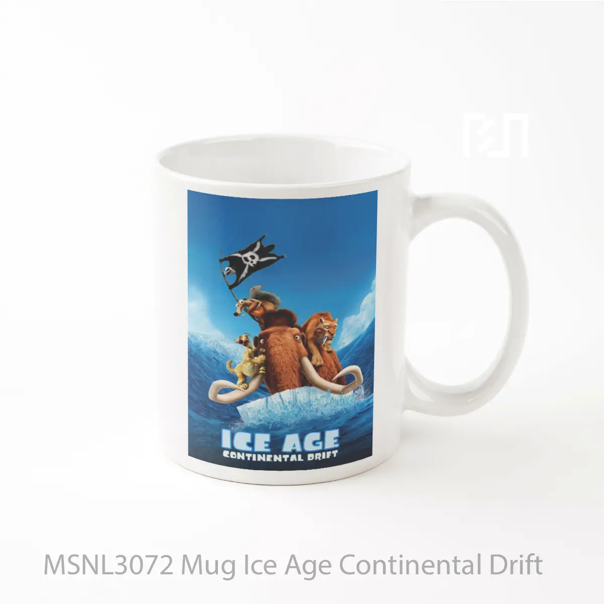 Mug Ice Age Continental Drift Gelas Keramik Tema Film MSNL3072