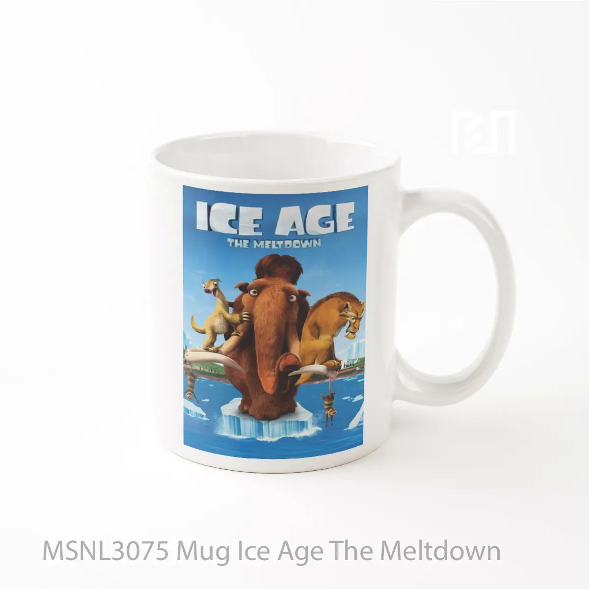 Mug Ice Age The Meltdown Gelas Keramik Tema Film MSNL3075