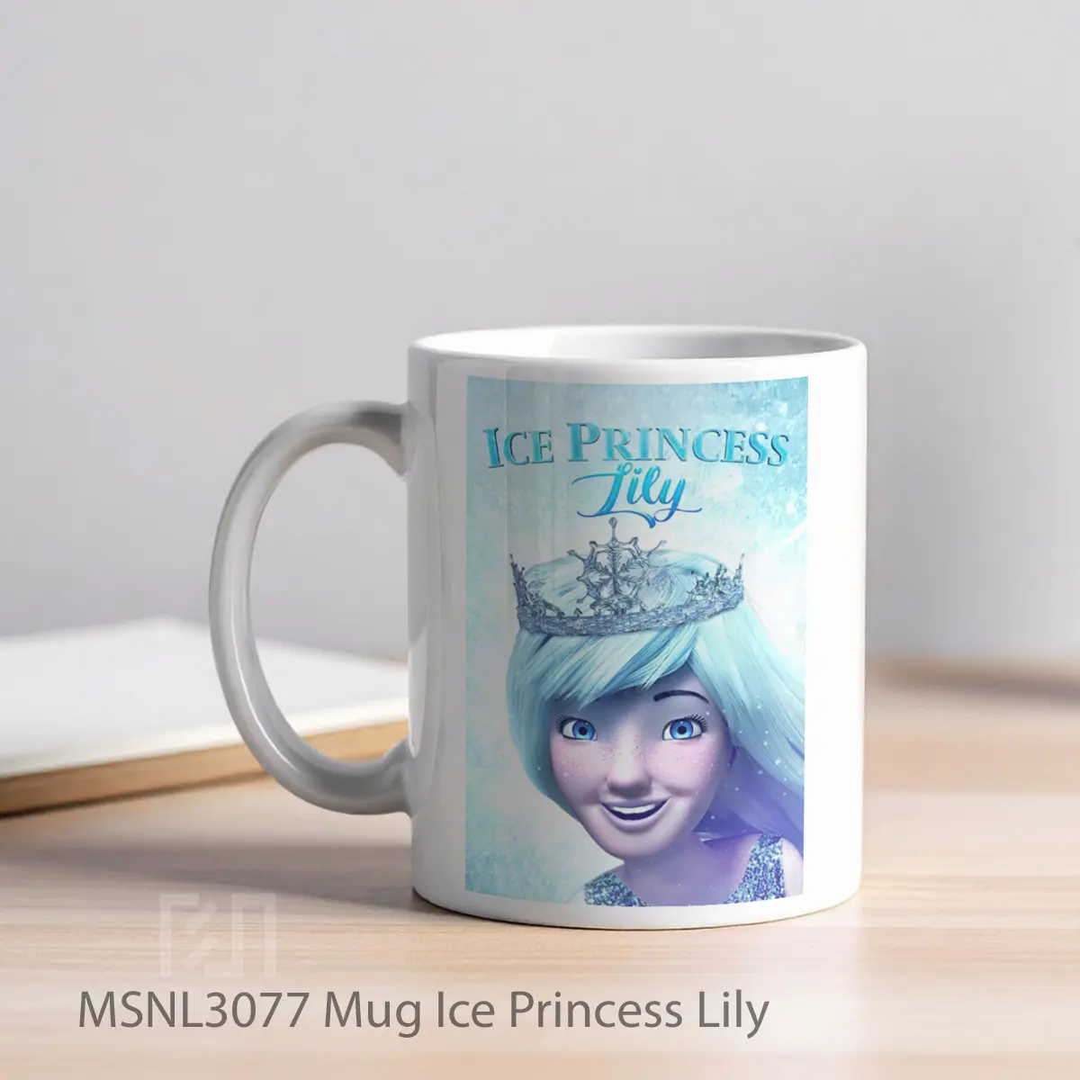 Mug Ice Princess Lily Gelas Keramik Tema Film MSNL3077 - Tampak Kiri