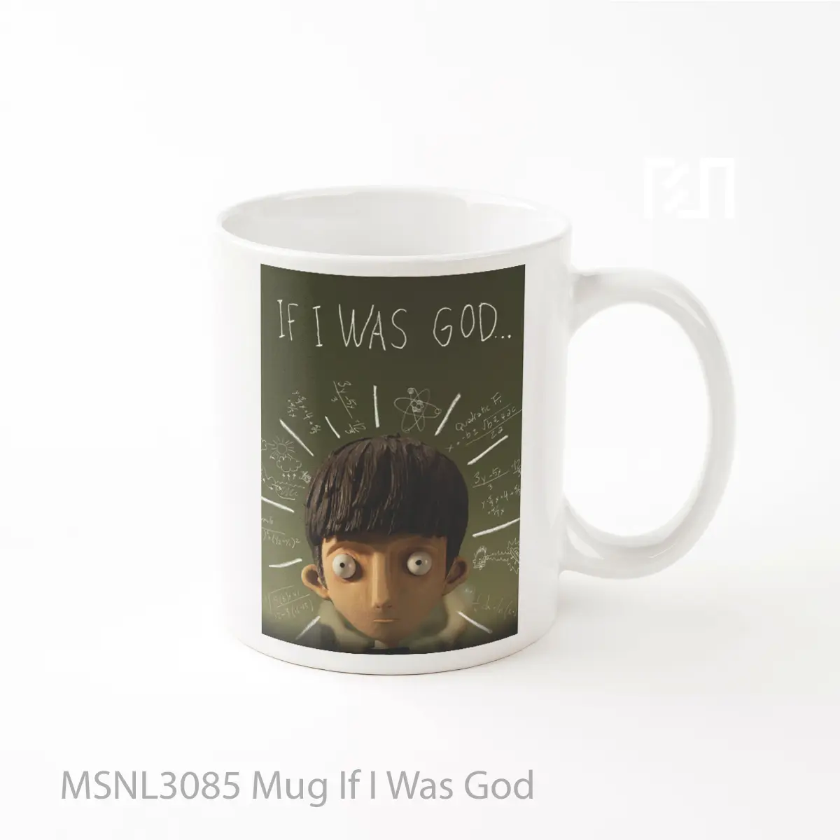Mug If I Was God Gelas Keramik Tema Film MSNL3085