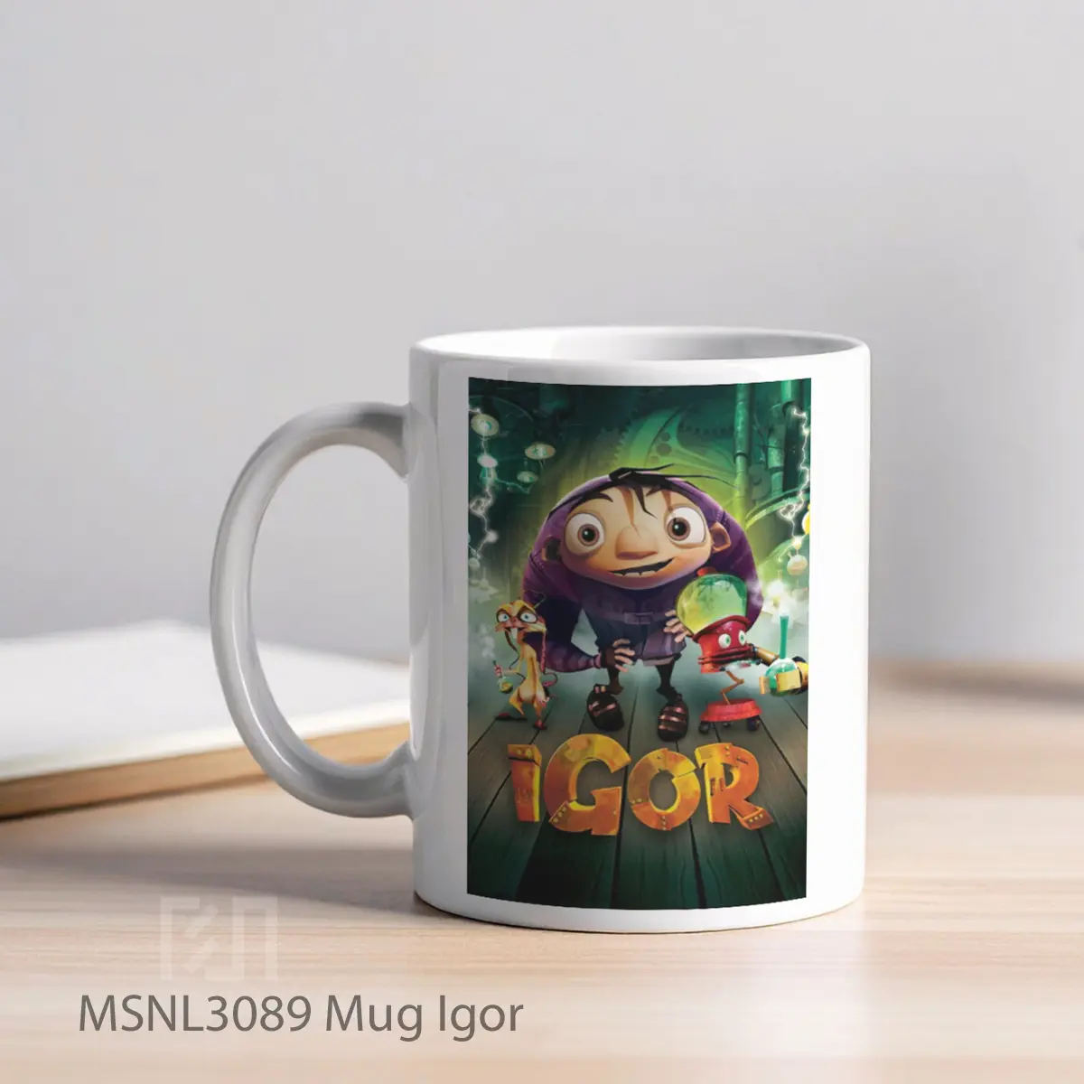 Mug Igor Gelas Keramik Tema Film MSNL3089 - Tampak Kiri