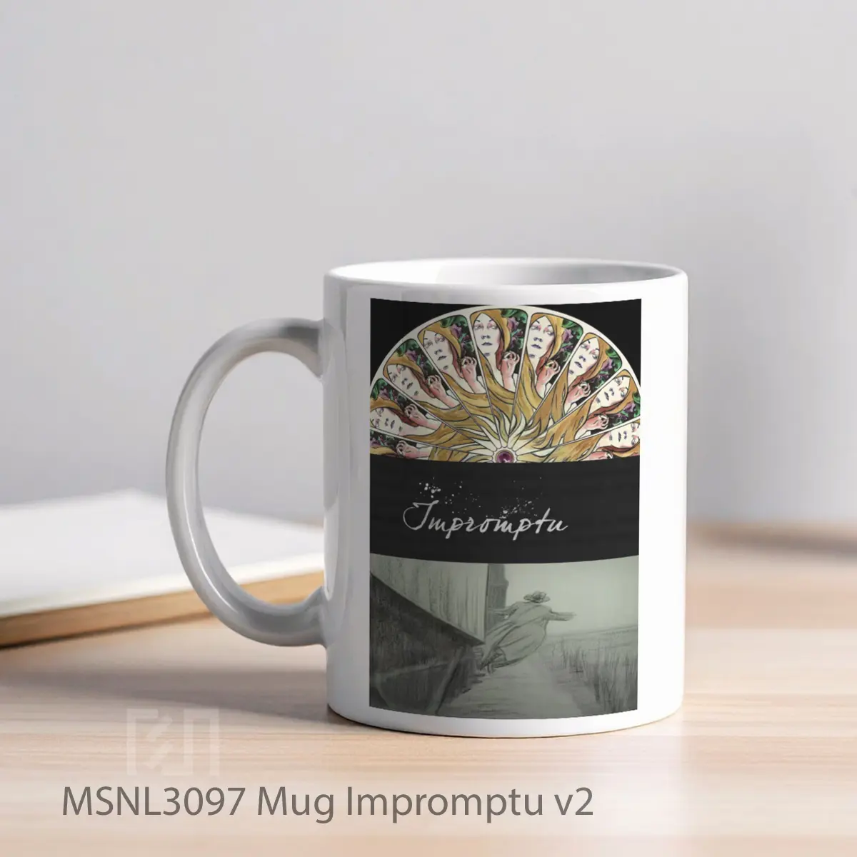 Mug Impromptu V2 Gelas Keramik Tema Film MSNL3097 - Tampak Kiri