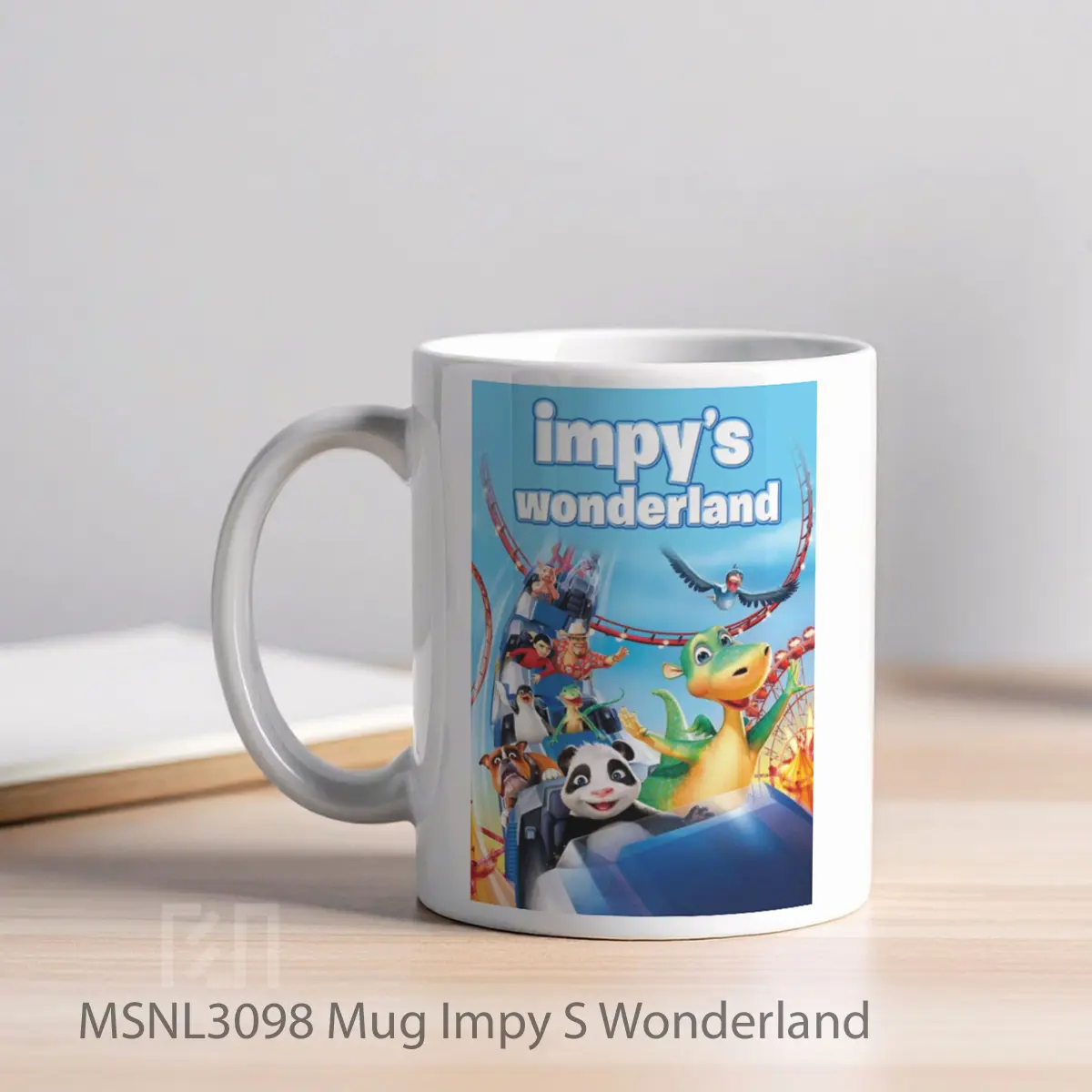 Mug Impy S Wonderland Gelas Keramik Tema Film MSNL3098 - Tampak Kiri