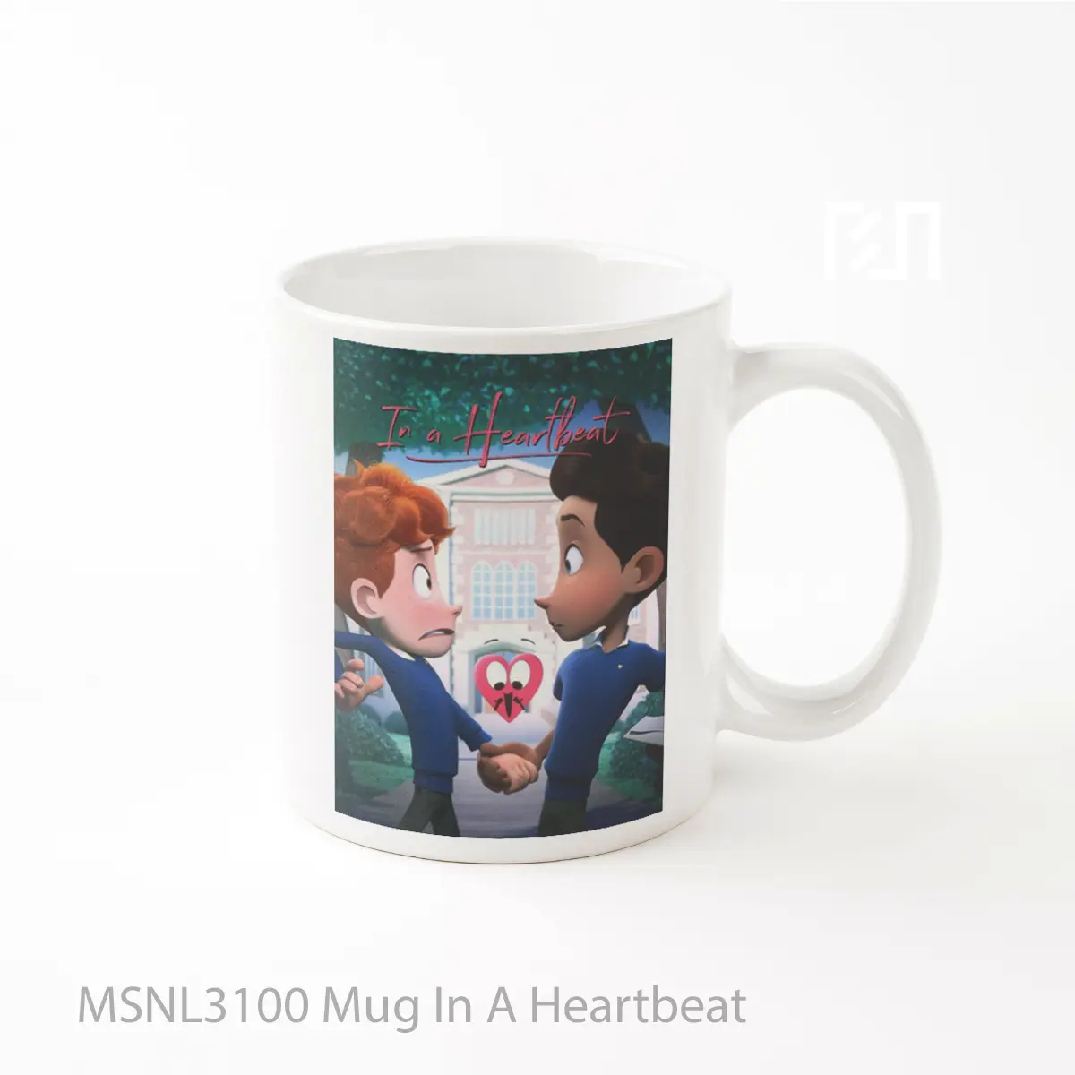 Mug In A Heartbeat Gelas Keramik Tema Film MSNL3100