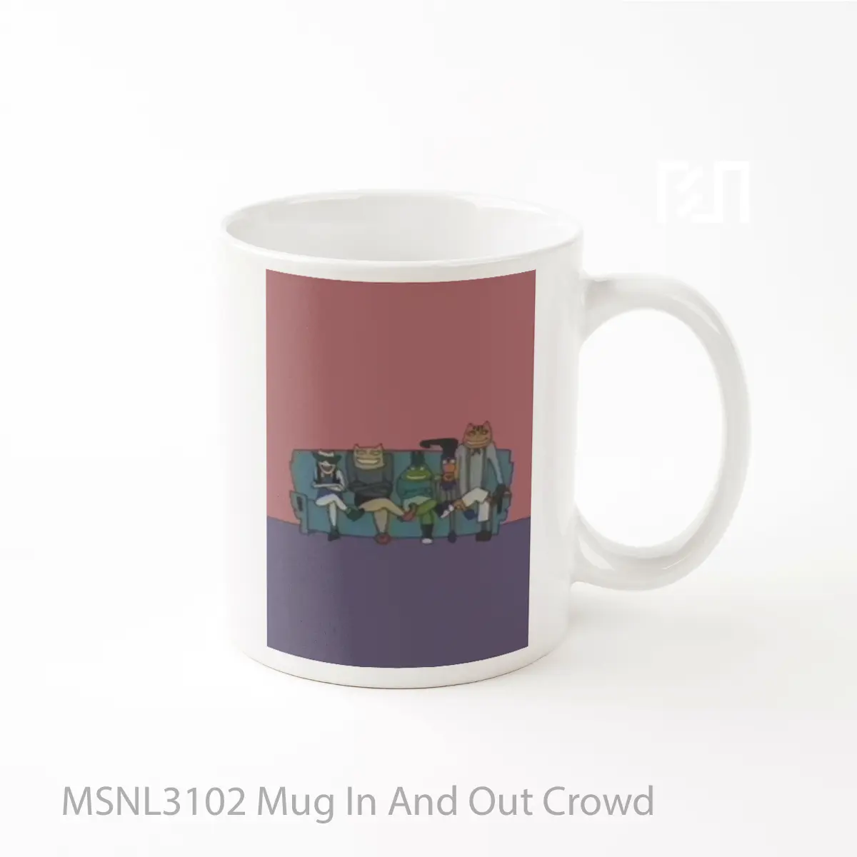 Mug In And Out Crowd Gelas Keramik Tema Film MSNL3102
