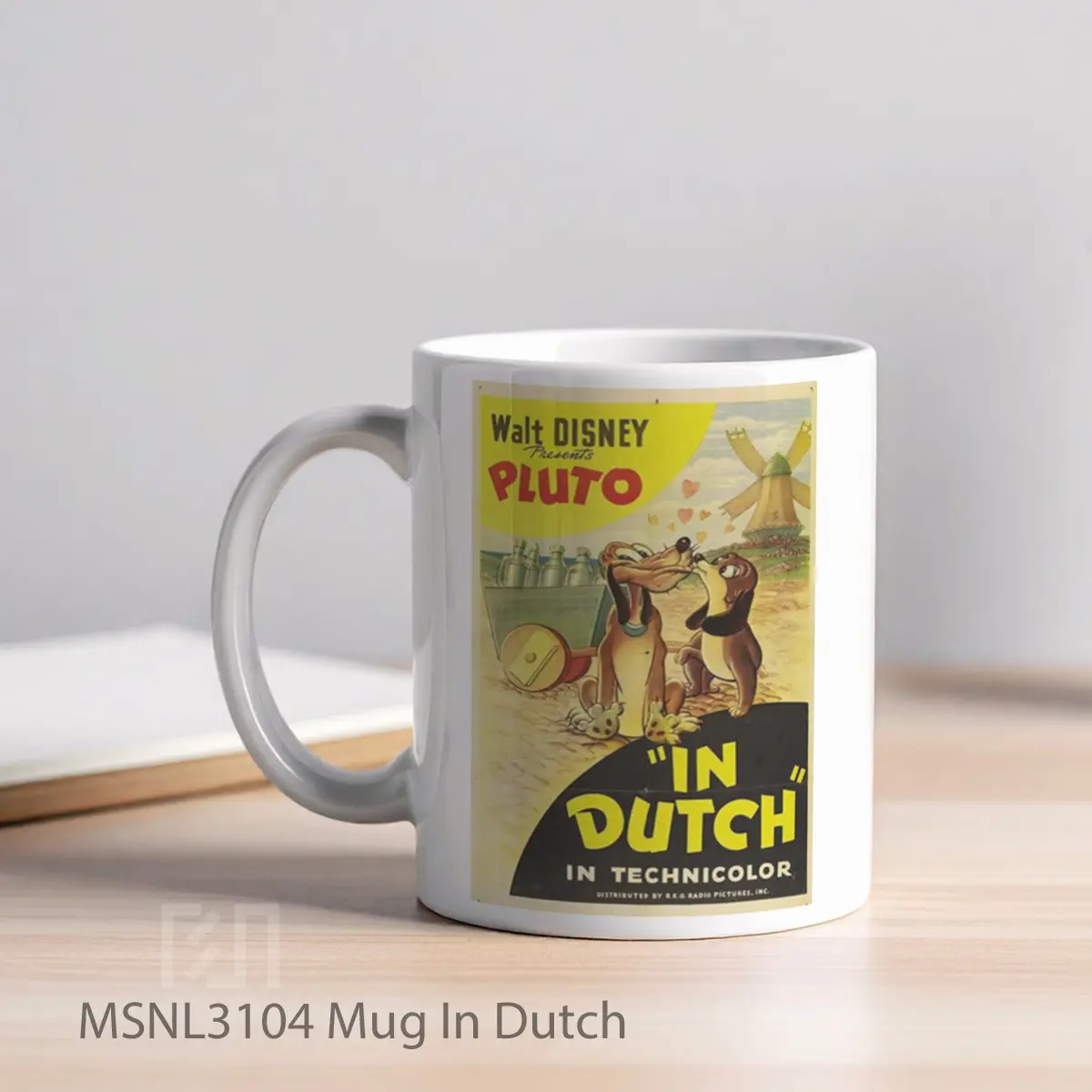 Mug In Dutch Gelas Keramik Tema Film MSNL3104 - Tampak Kiri