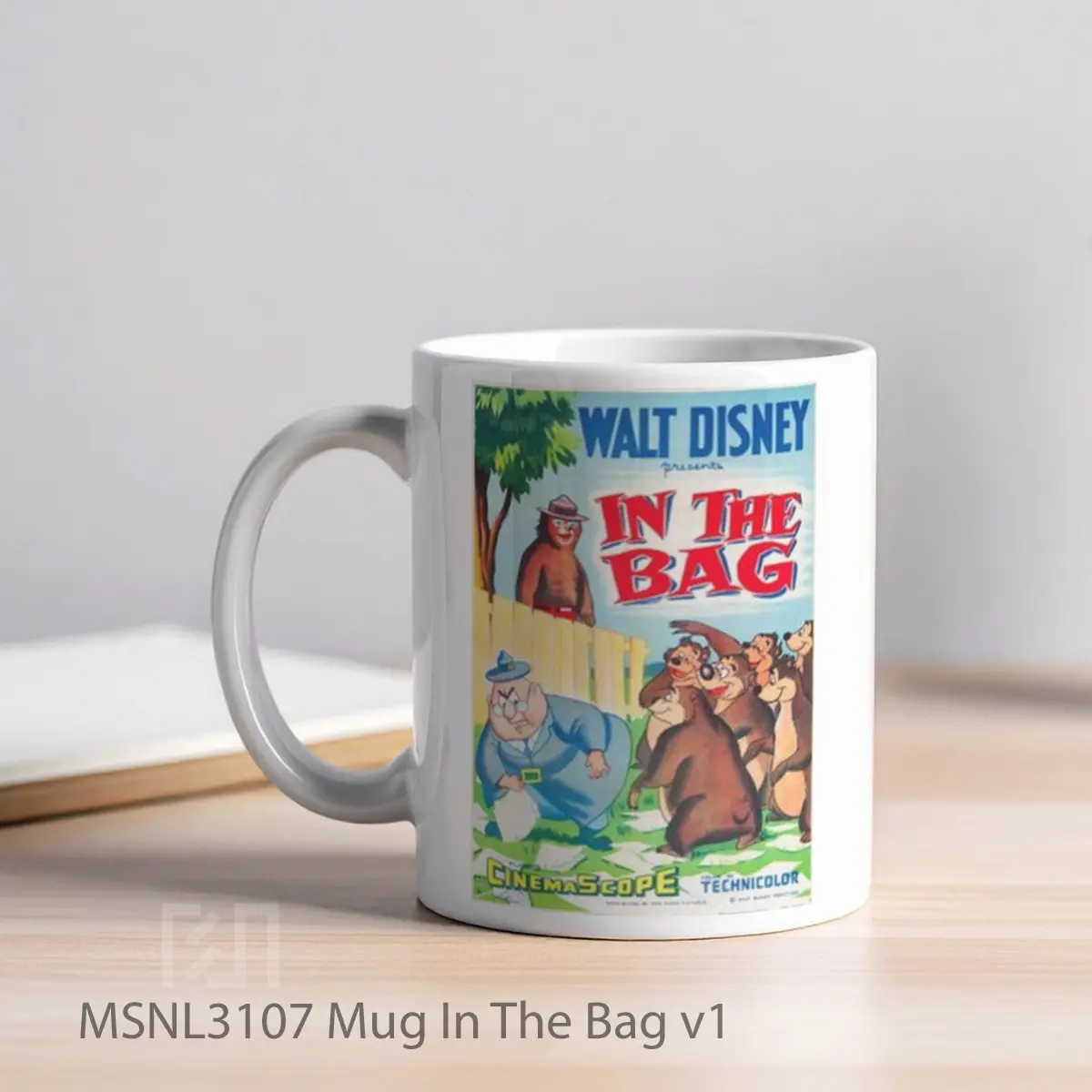 Mug In The Bag V1 Gelas Keramik Tema Film MSNL3107 - Tampak Kiri