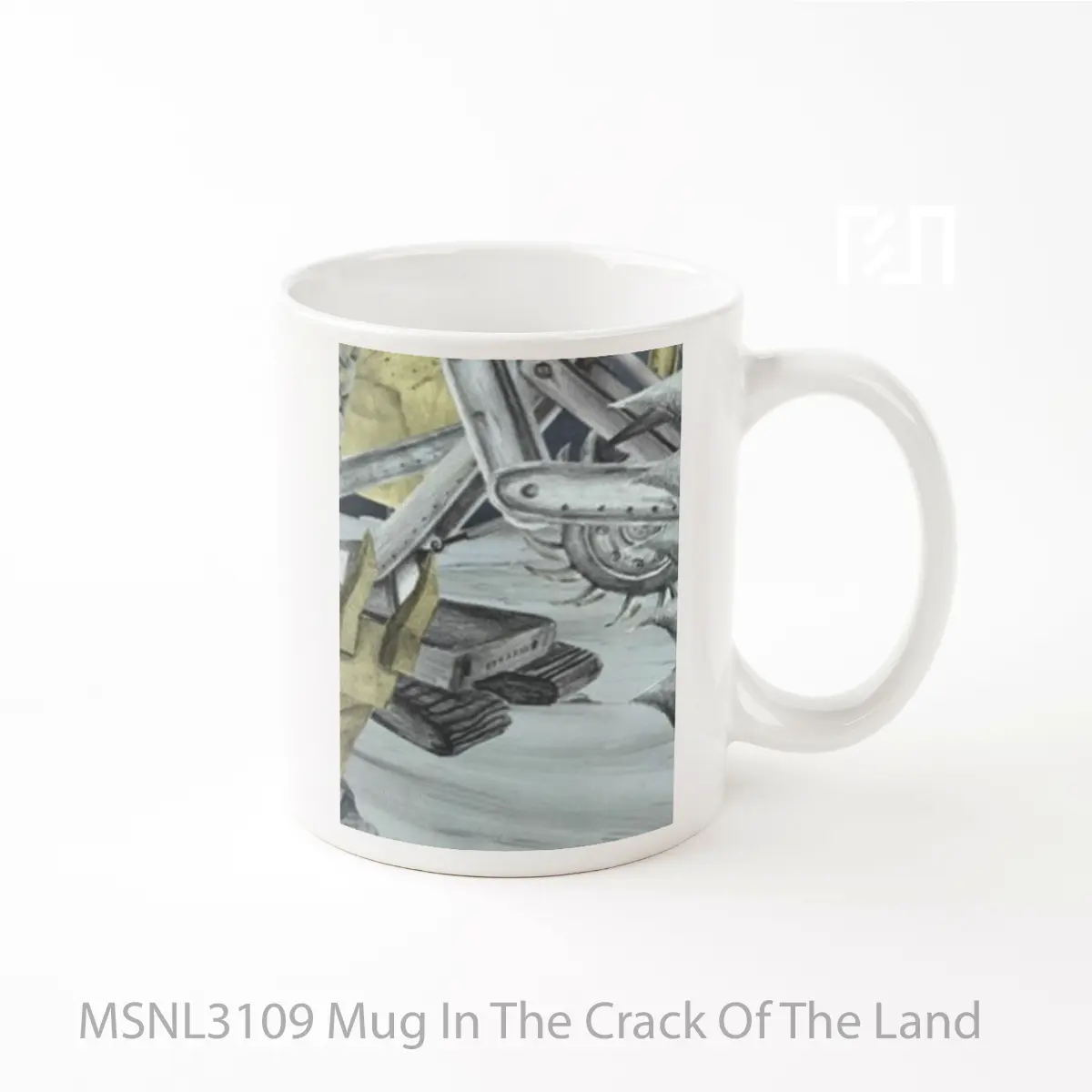Mug In The Crack Of The Land Gelas Keramik Tema Film MSNL3109