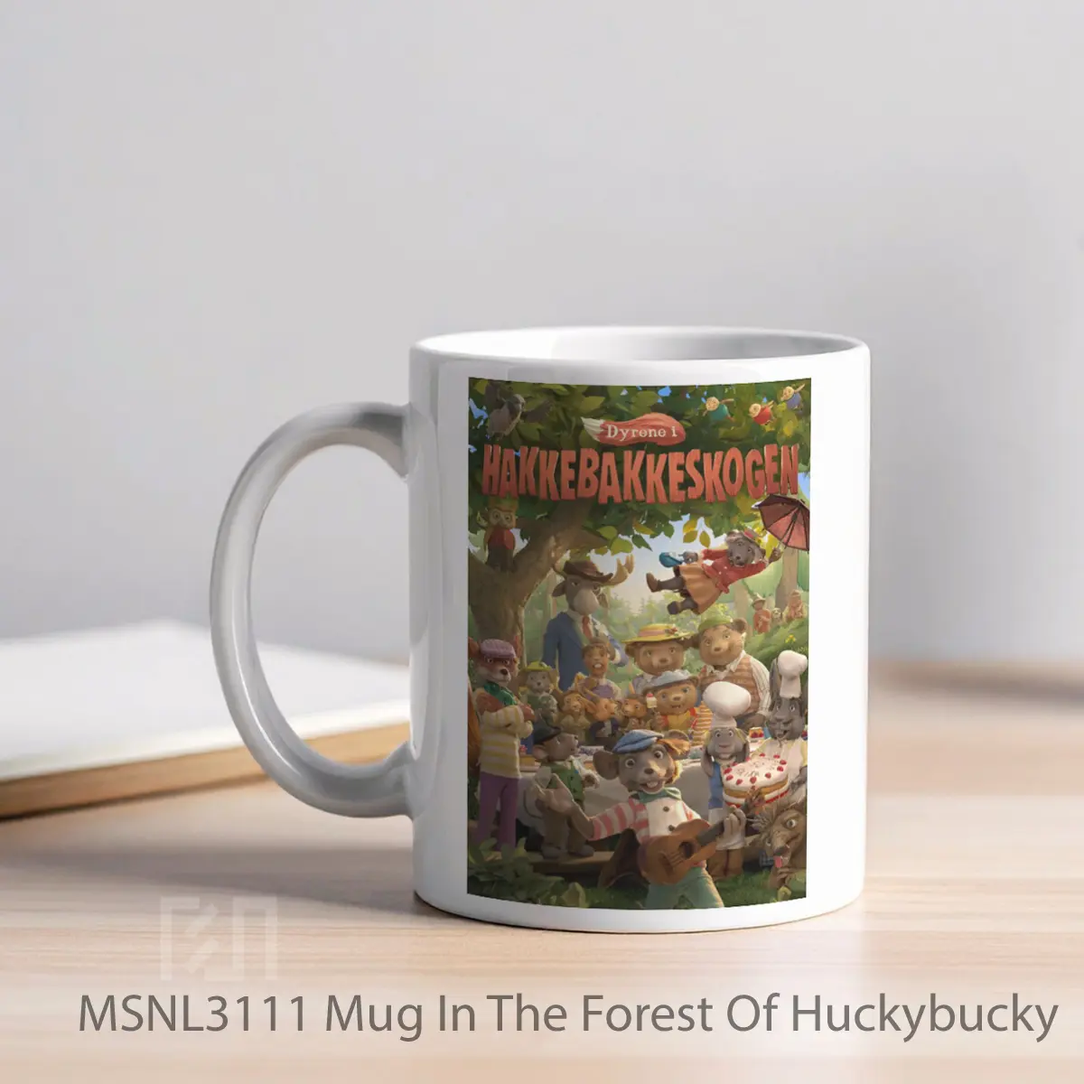 Mug In The Forest Of Huckybucky Gelas Keramik Tema Film MSNL3111 - Tampak Kiri