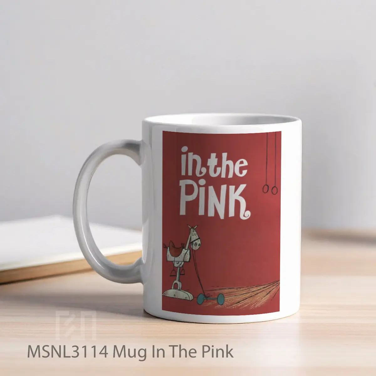 Mug In The Pink Gelas Keramik Tema Film MSNL3114 - Tampak Kiri