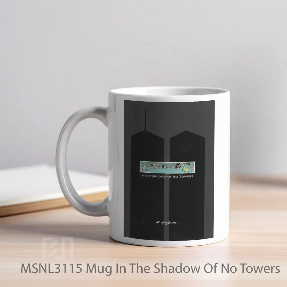 Mug In The Shadow Of No Towers Gelas Keramik Tema Film MSNL3115 - Tampak Kiri
