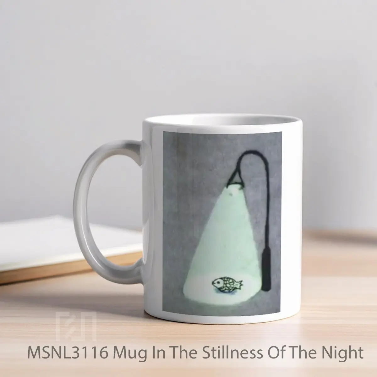 Mug In The Stillness Of The Night Gelas Keramik Tema Film MSNL3116 - Tampak Kiri