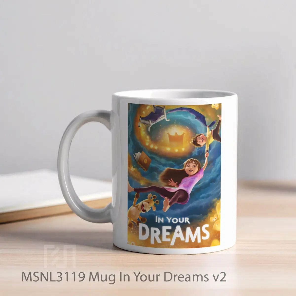 Mug In Your Dreams V2 Gelas Keramik Tema Film MSNL3119 - Tampak Kiri
