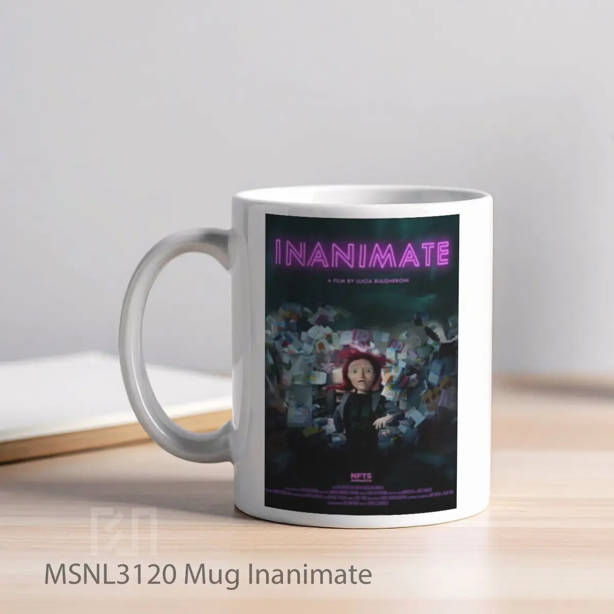 Mug Inanimate Gelas Keramik Tema Film MSNL3120 - Tampak Kiri