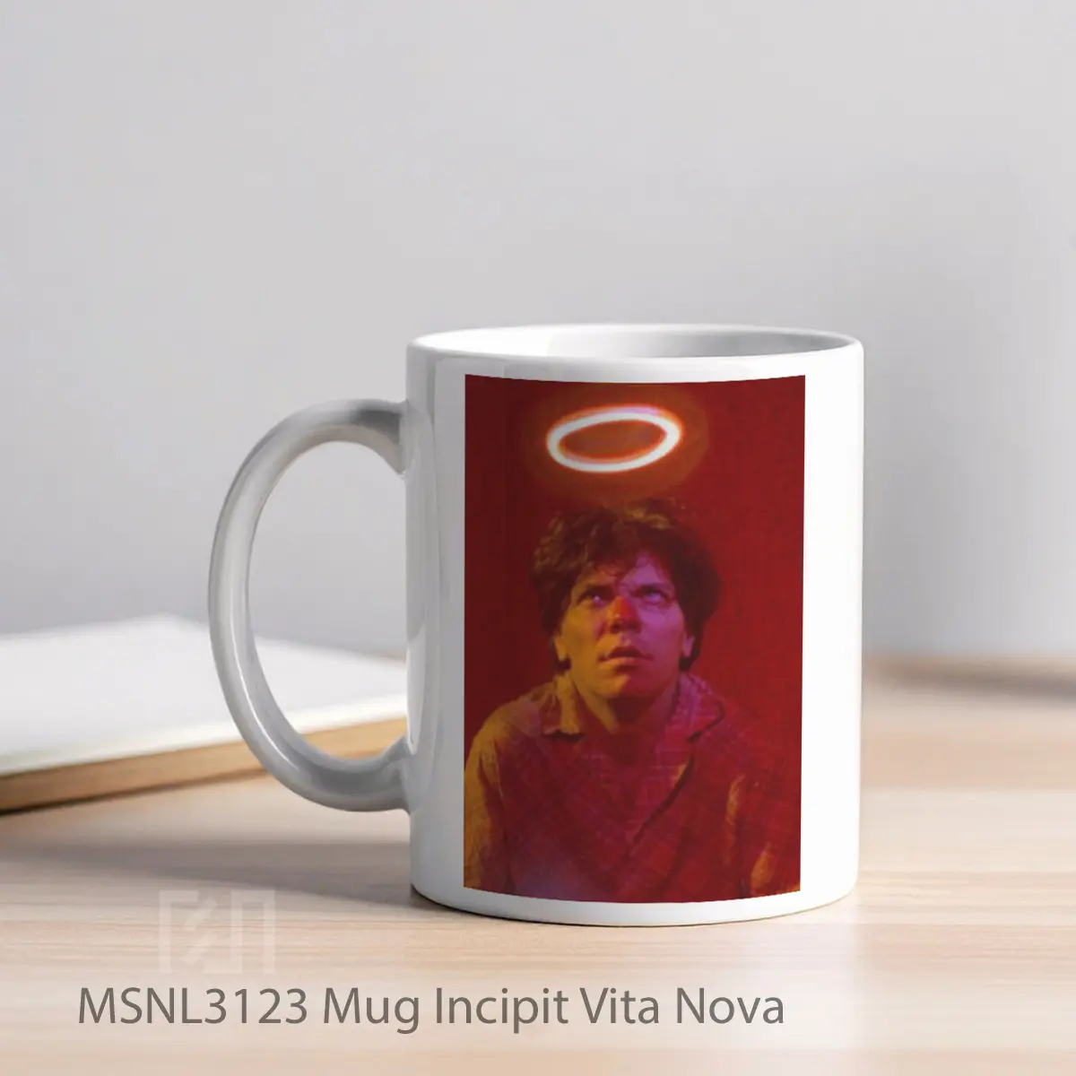 Mug Incipit Vita Nova Gelas Keramik Tema Film MSNL3123 - Tampak Kiri
