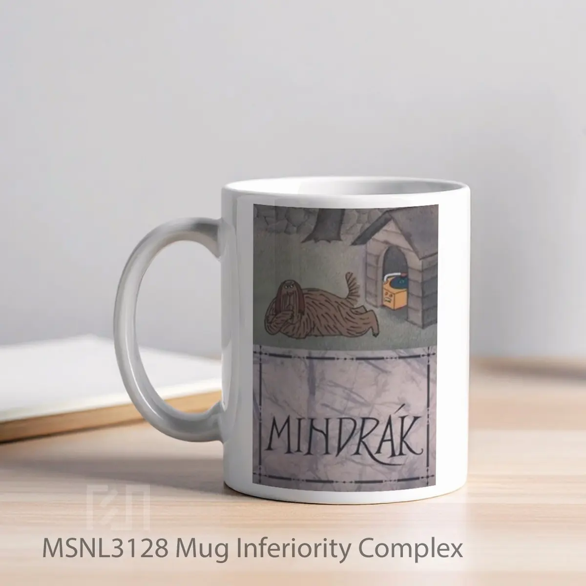 Mug Inferiority Complex Gelas Keramik Tema Film MSNL3128 - Tampak Kiri