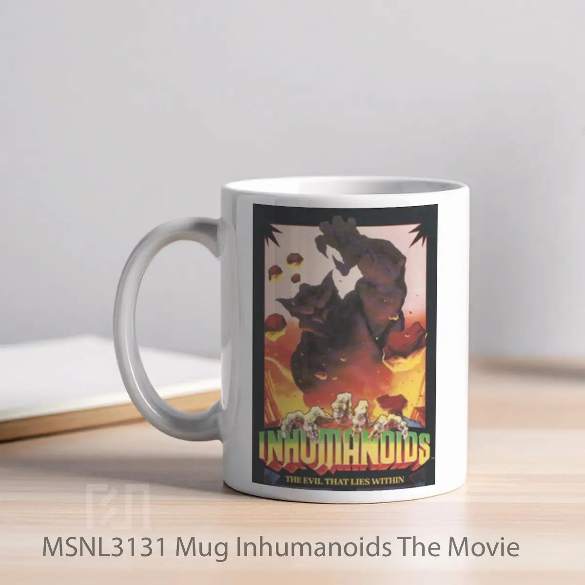 Mug Inhumanoids The Movie Gelas Keramik Tema Film MSNL3131 - Tampak Kiri