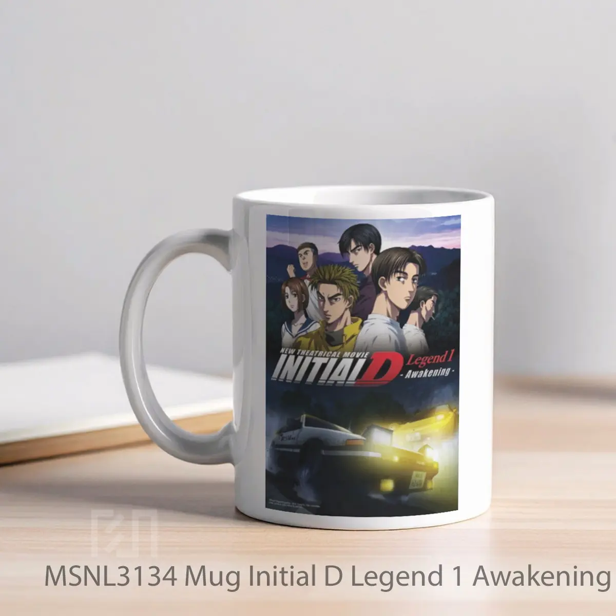 Mug Initial D Legend 1 Awakening Gelas Keramik Tema Film MSNL3134 - Tampak Kiri