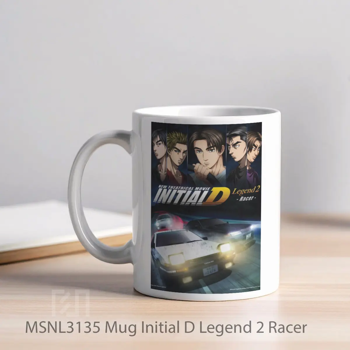 Mug Initial D Legend 2 Racer Gelas Keramik Tema Film MSNL3135 - Tampak Kiri