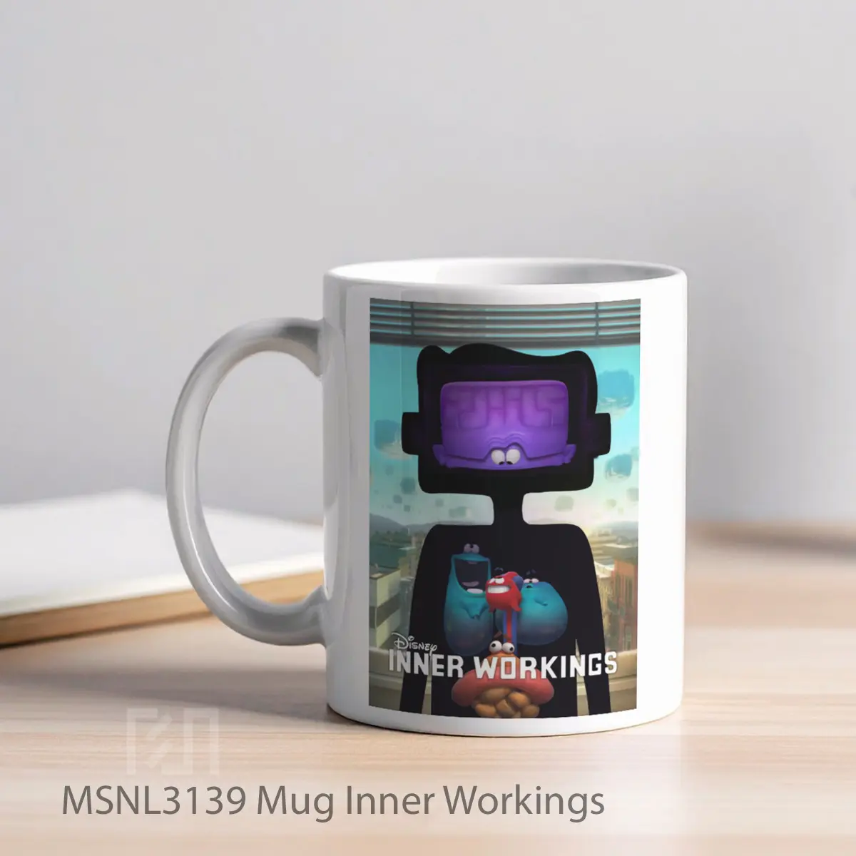 Mug Inner Workings Gelas Keramik Tema Film MSNL3139 - Tampak Kiri