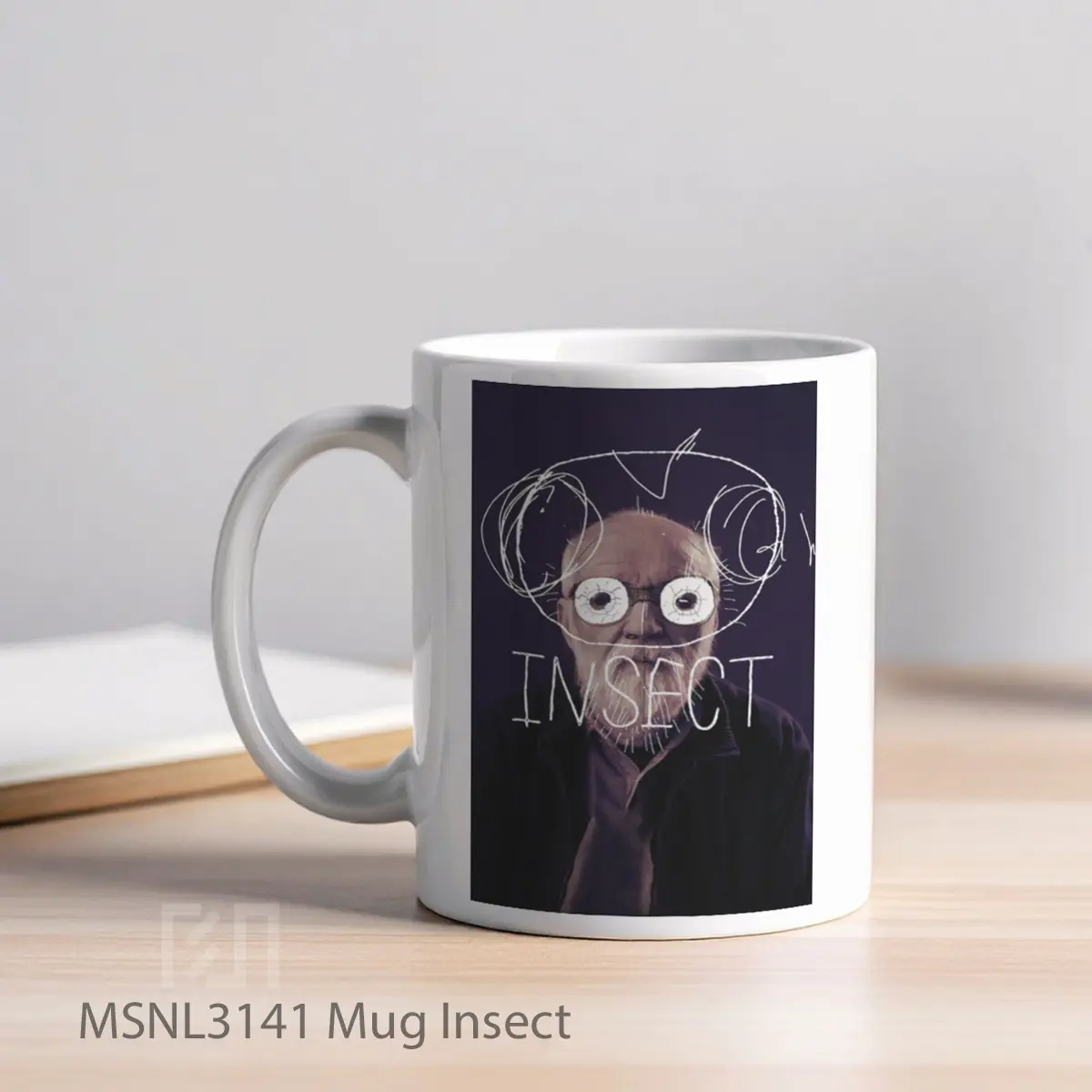 Mug Insect Gelas Keramik Tema Film MSNL3141 - Tampak Kiri