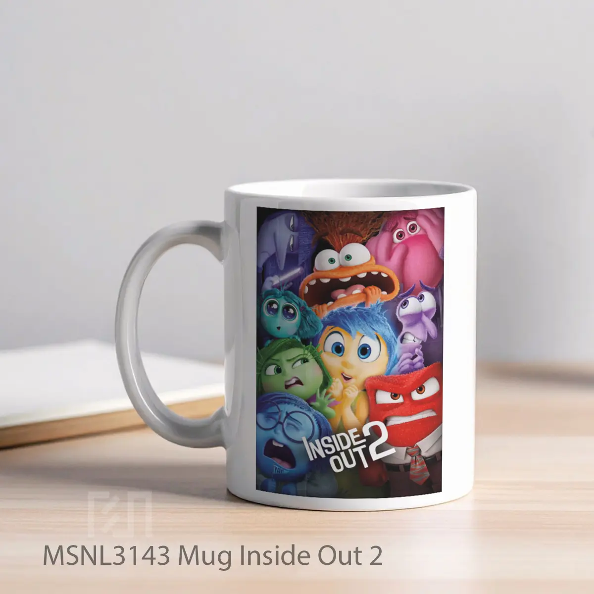 Mug Inside Out 2 Gelas Keramik Tema Film MSNL3143 - Tampak Kiri