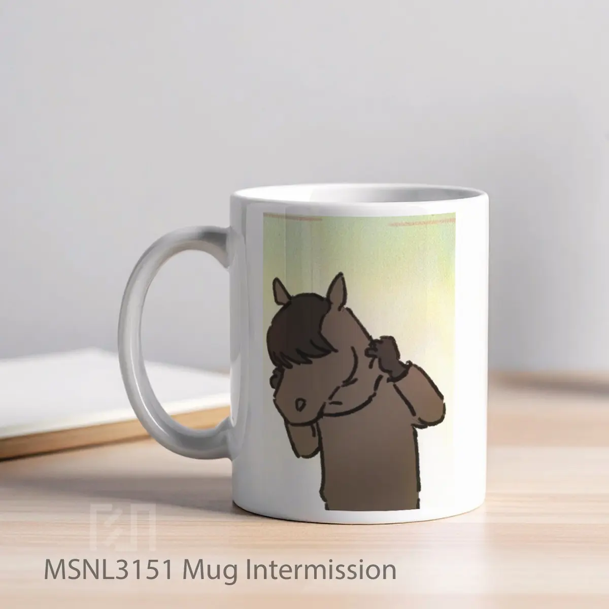 Mug Intermission Gelas Keramik Tema Film MSNL3151 - Tampak Kiri