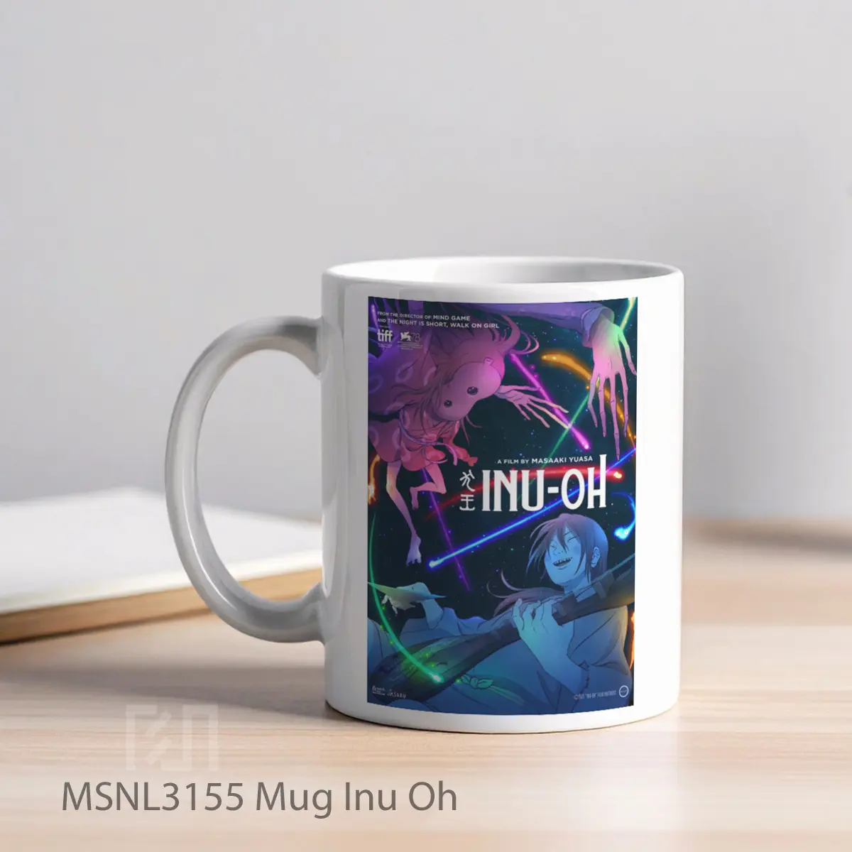 Mug Inu Oh Gelas Keramik Tema Film MSNL3155 - Tampak Kiri