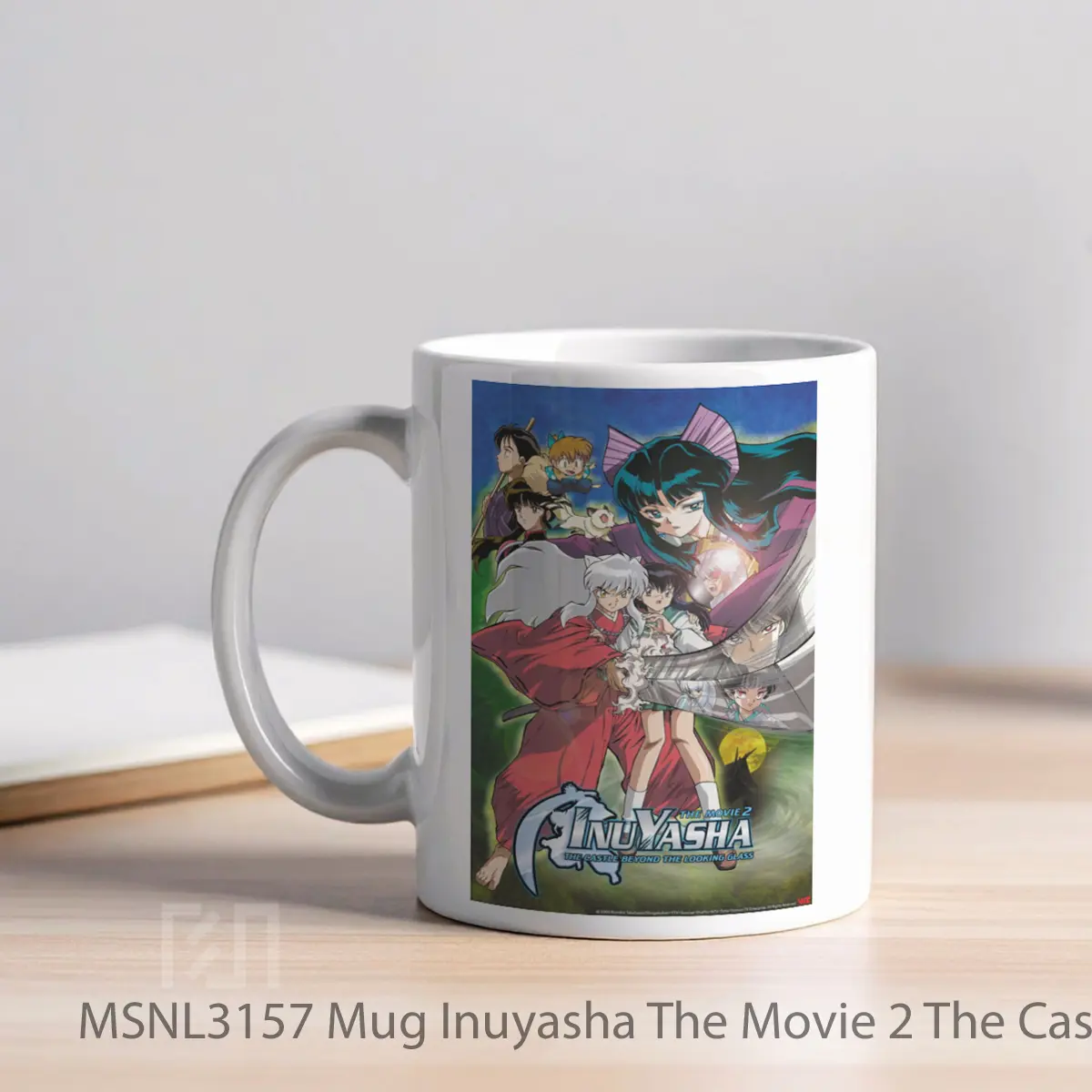 Mug Inuyasha The Movie 2 The Castle Beyond The Looking Glass Gelas Keramik Tema Film MSNL3157 - Tampak Kiri