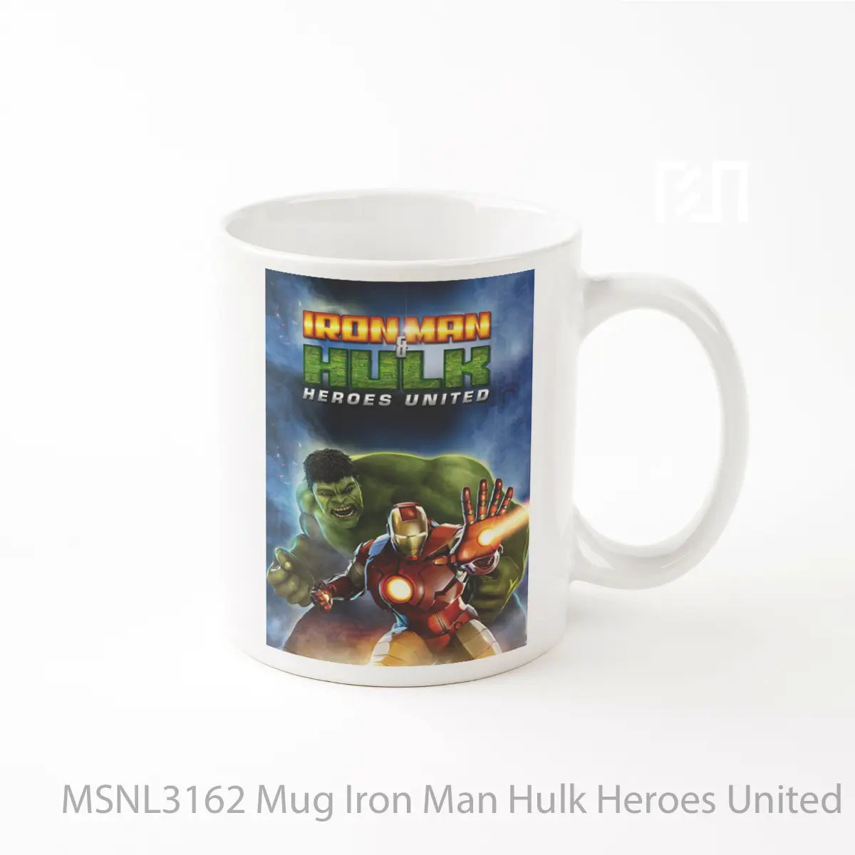 Mug Iron Man Hulk Heroes United Gelas Keramik Tema Film MSNL3162