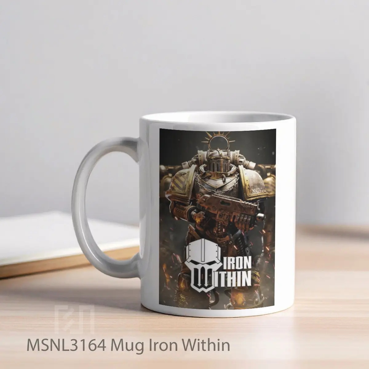 Mug Iron Within Gelas Keramik Tema Film MSNL3164 - Tampak Kiri