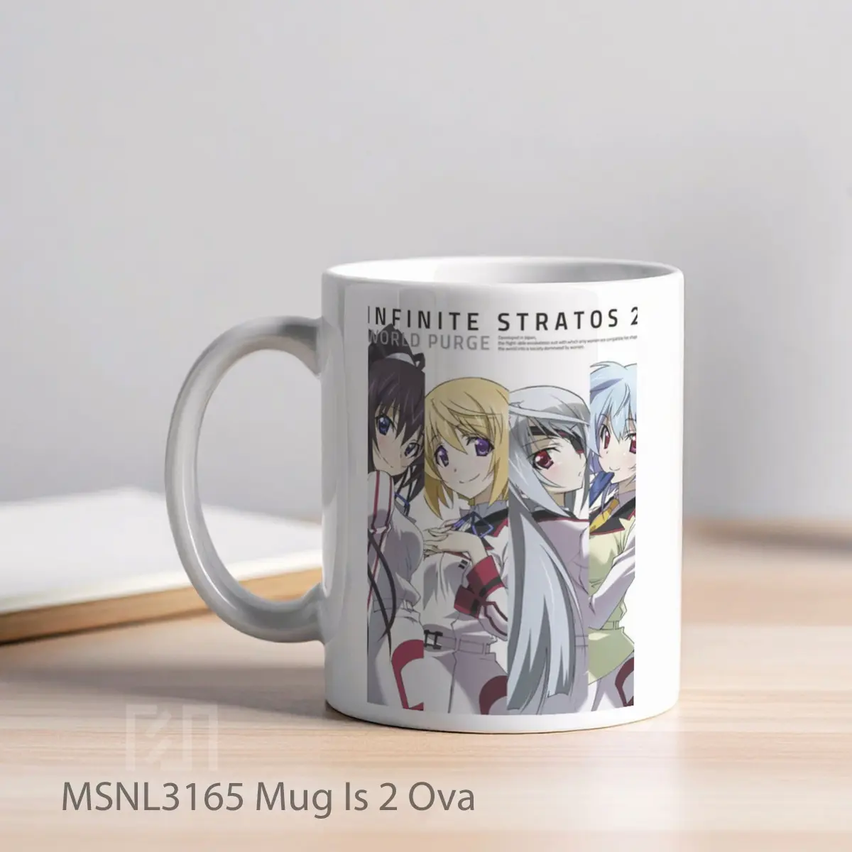 Mug Is 2 Ova Gelas Keramik Tema Film MSNL3165 - Tampak Kiri