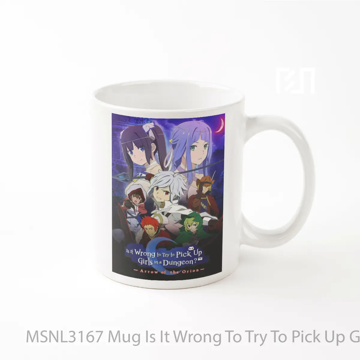 Mug Is It Wrong To Try To Pick Up Girls In A Dungeon Arrow Of The Orion Gelas Keramik Tema Film MSNL3167