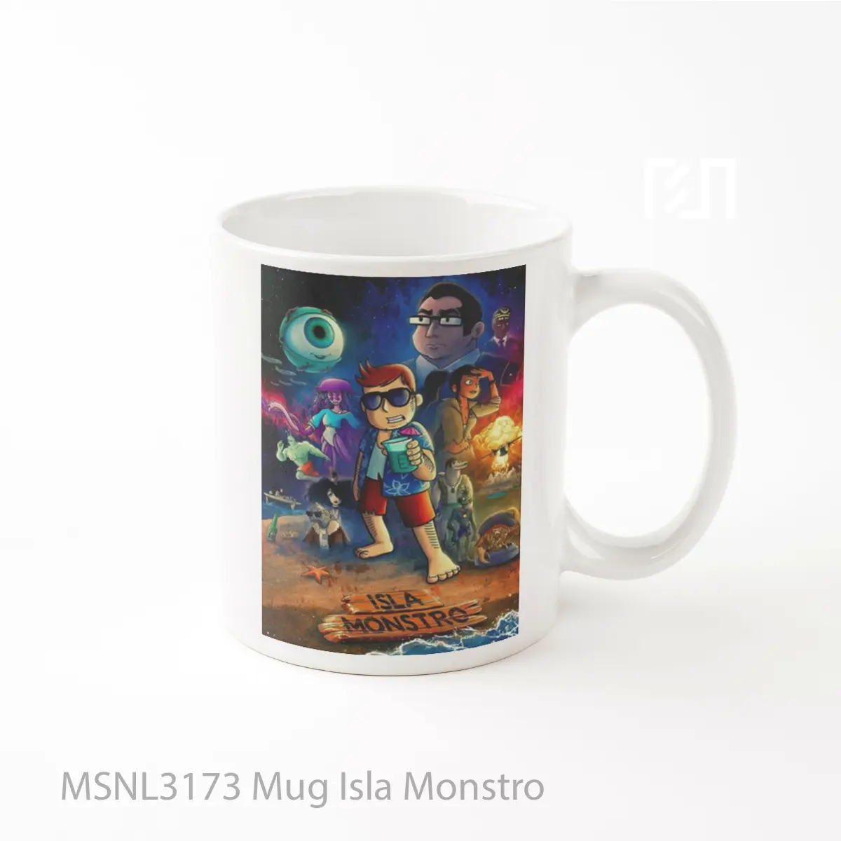 Mug Isla Monstro Gelas Keramik Tema Film MSNL3173