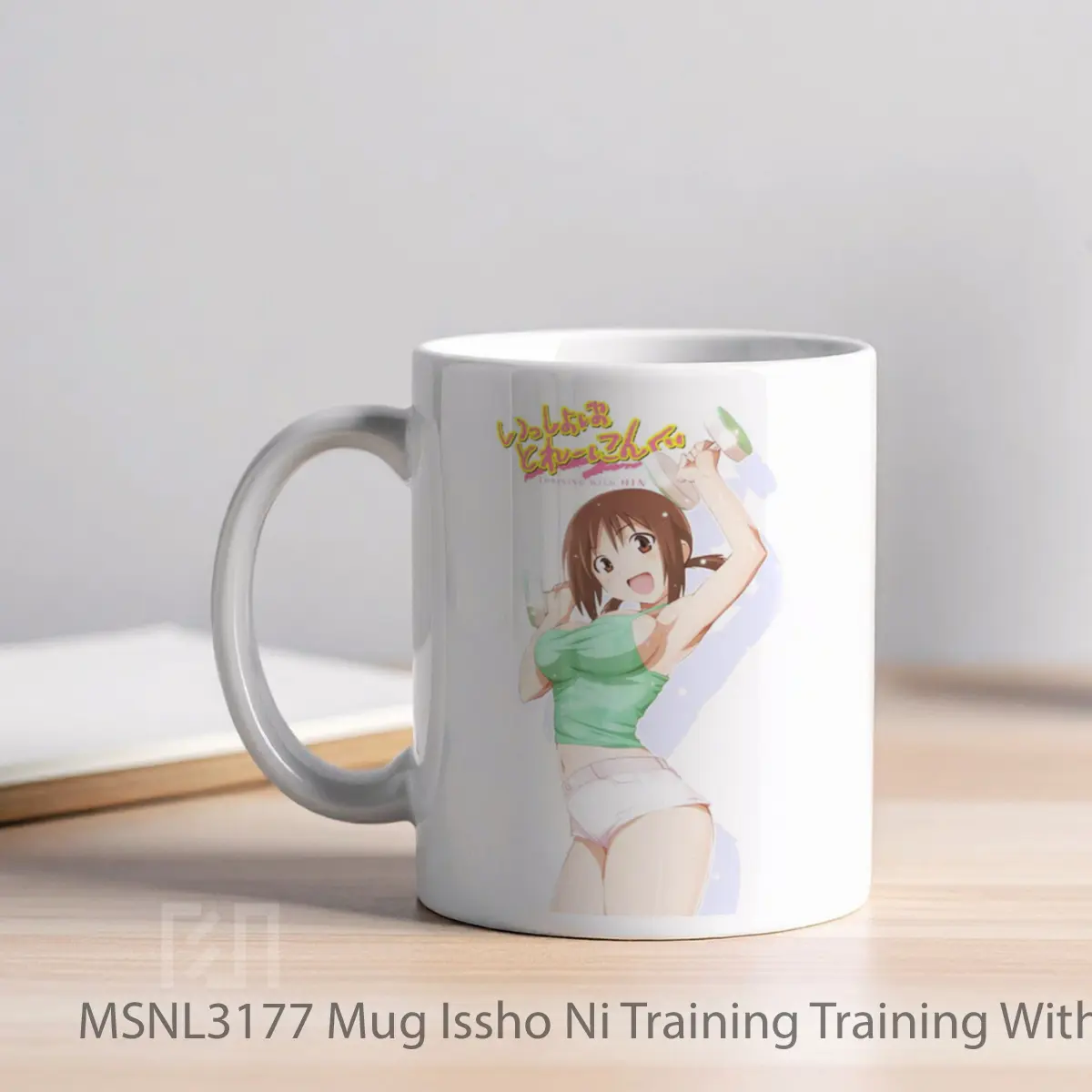 Mug Issho Ni Training Training With Hinako Gelas Keramik Tema Film MSNL3177 - Tampak Kiri