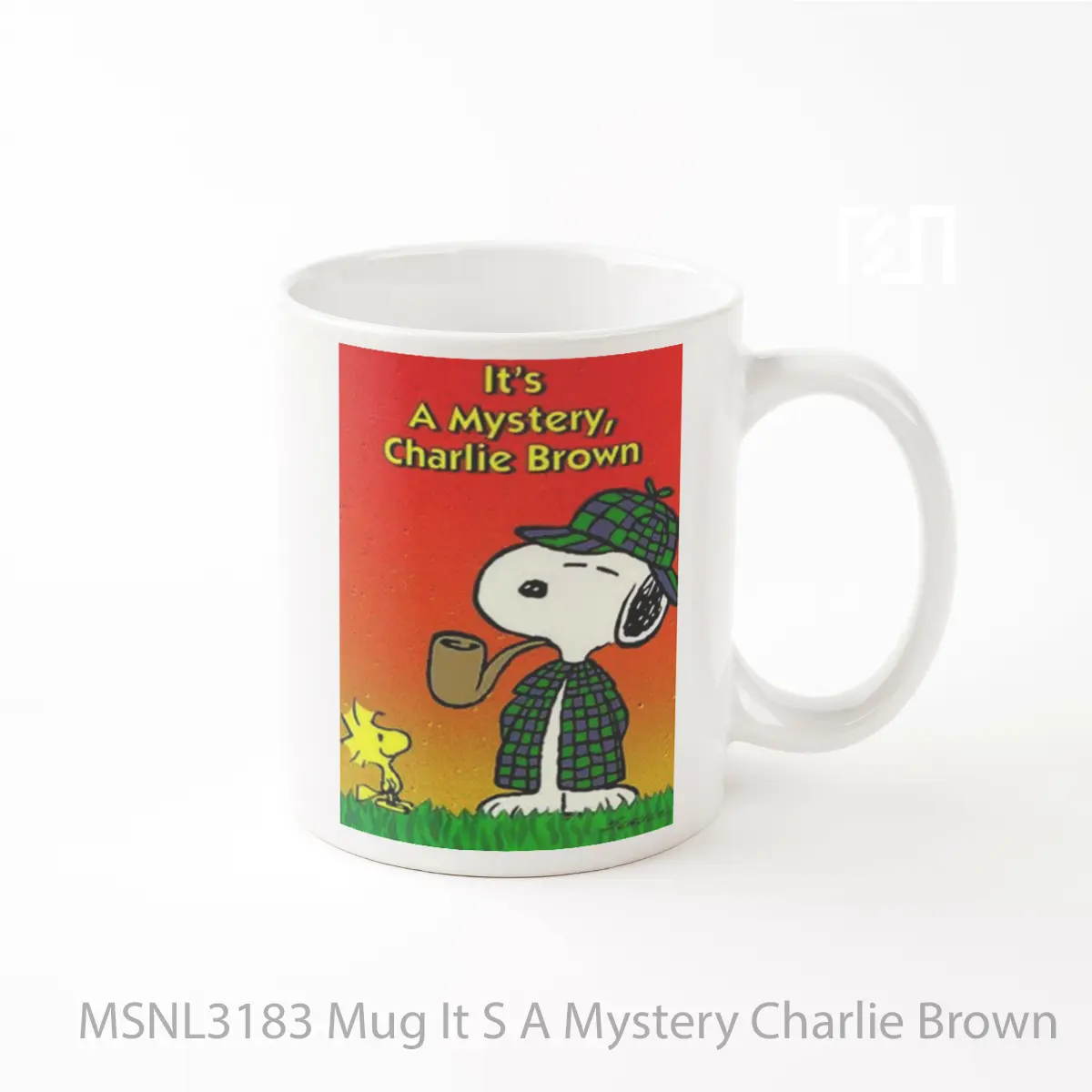 Mug It S A Mystery Charlie Brown Gelas Keramik Tema Film MSNL3183