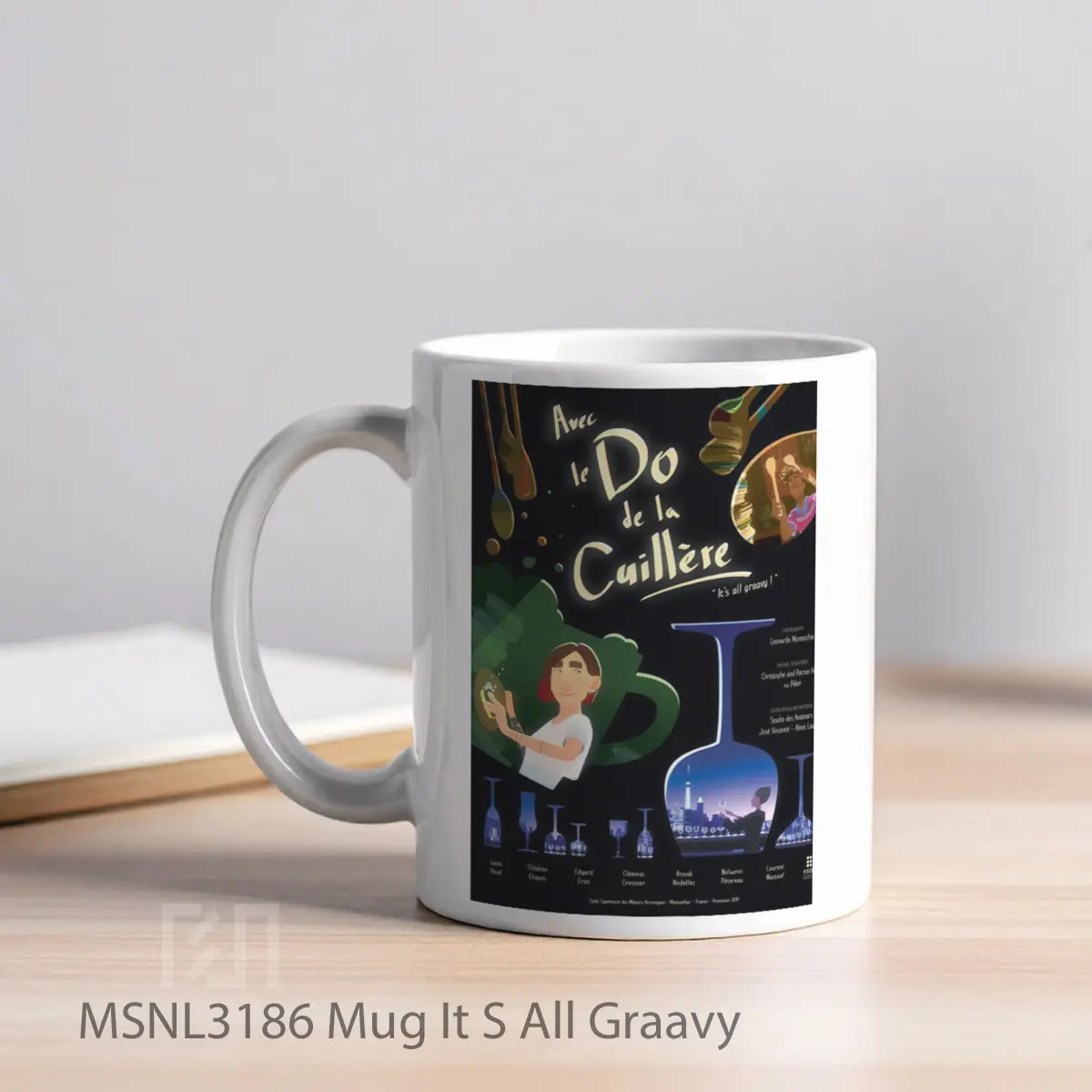Mug It S All Graavy Gelas Keramik Tema Film MSNL3186 - Tampak Kiri