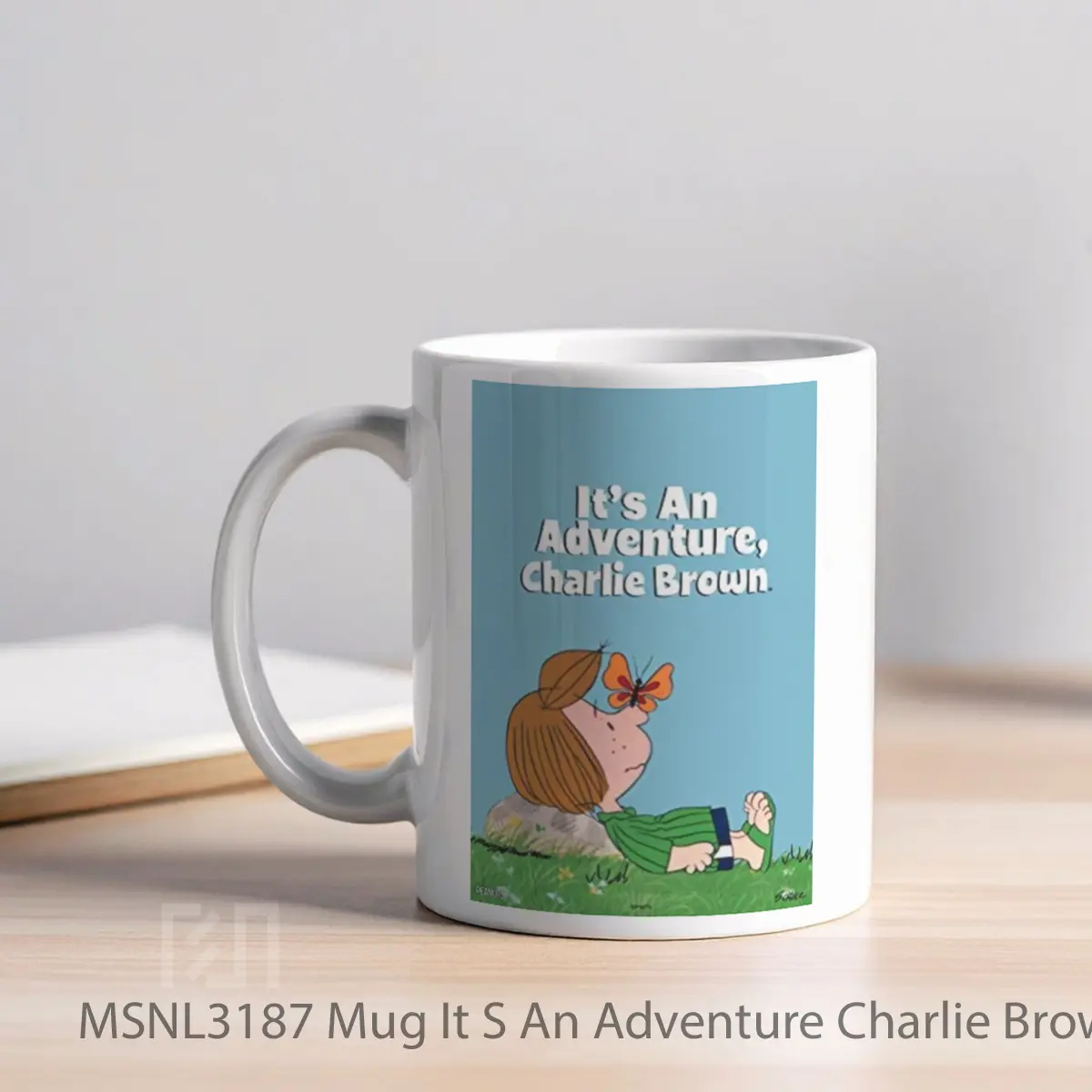 Mug It S An Adventure Charlie Brown Gelas Keramik Tema Film MSNL3187 - Tampak Kiri