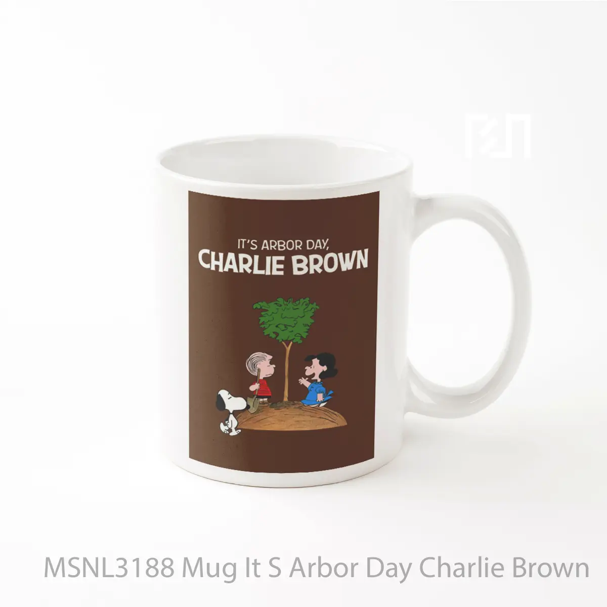Mug It S Arbor Day Charlie Brown Gelas Keramik Tema Film MSNL3188