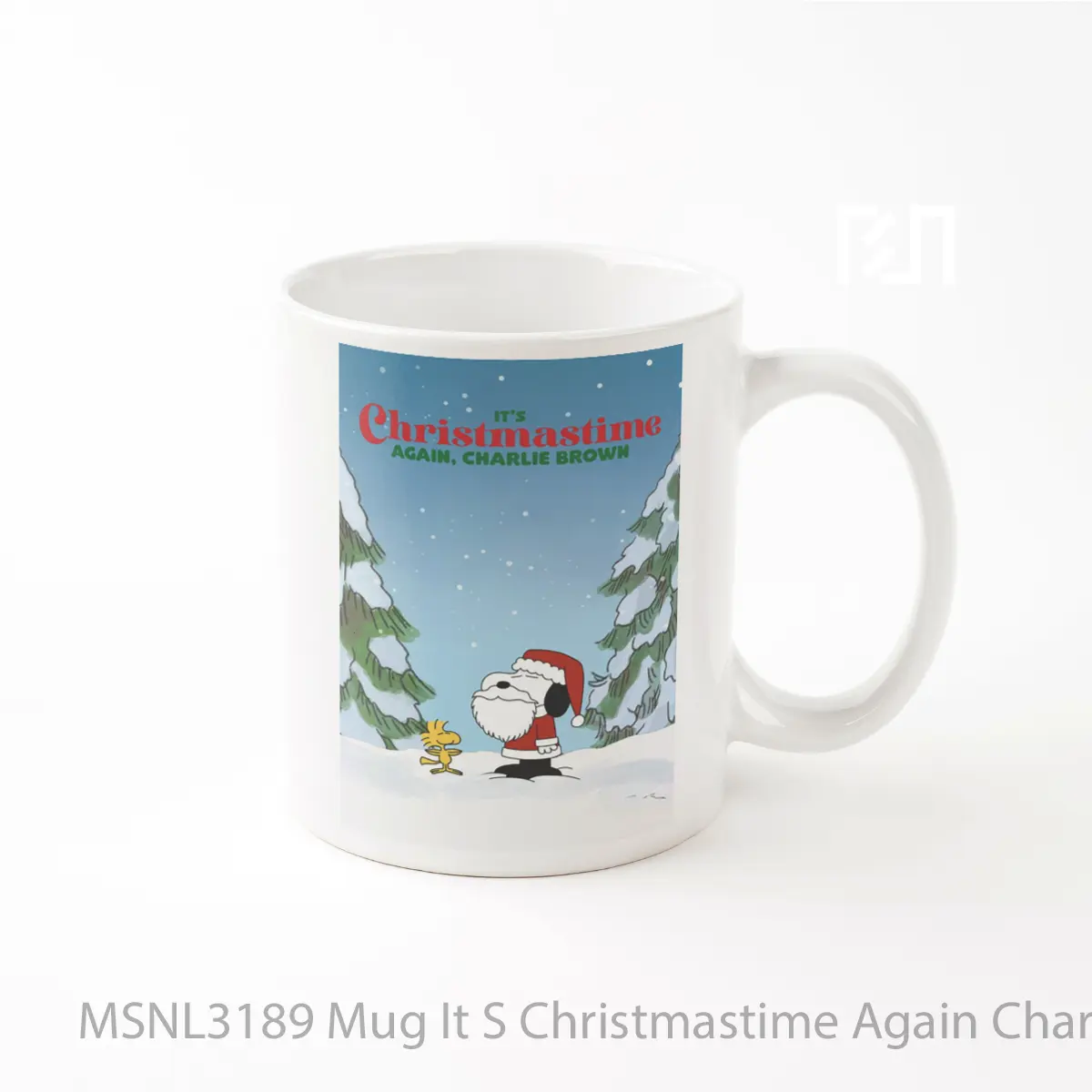 Mug It S Christmastime Again Charlie Brown Gelas Keramik Tema Film MSNL3189