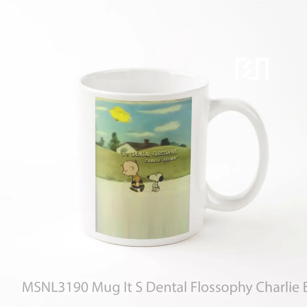 Mug It S Dental Flossophy Charlie Brown Gelas Keramik Tema Film MSNL3190