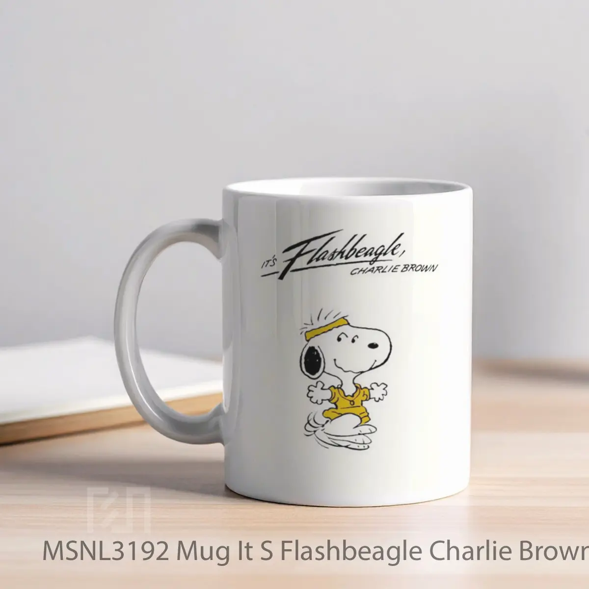 Mug It S Flashbeagle Charlie Brown Gelas Keramik Tema Film MSNL3192 - Tampak Kiri