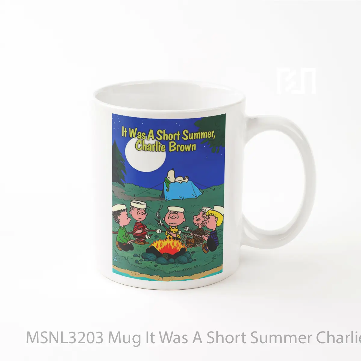 Mug It Was A Short Summer Charlie Brown Gelas Keramik Tema Film MSNL3203